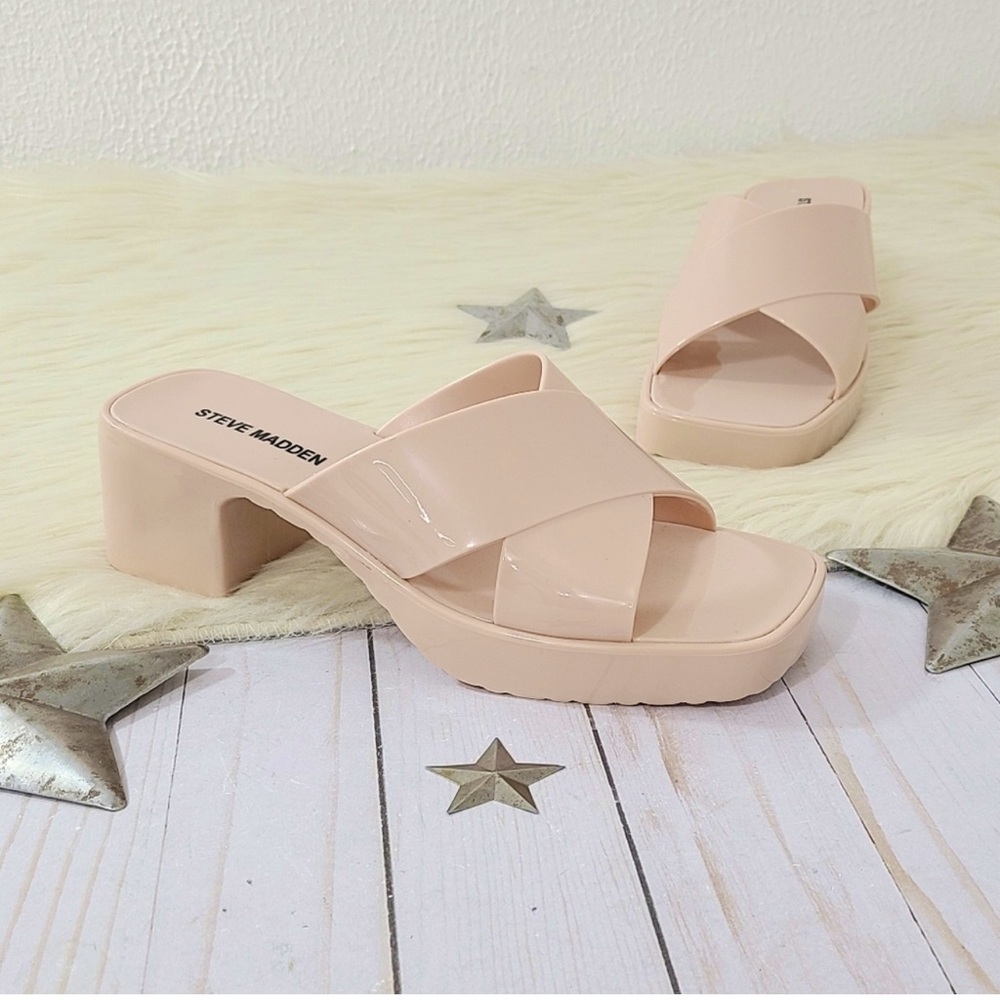 Steve madden harley blush jelly sandals 🪩✨